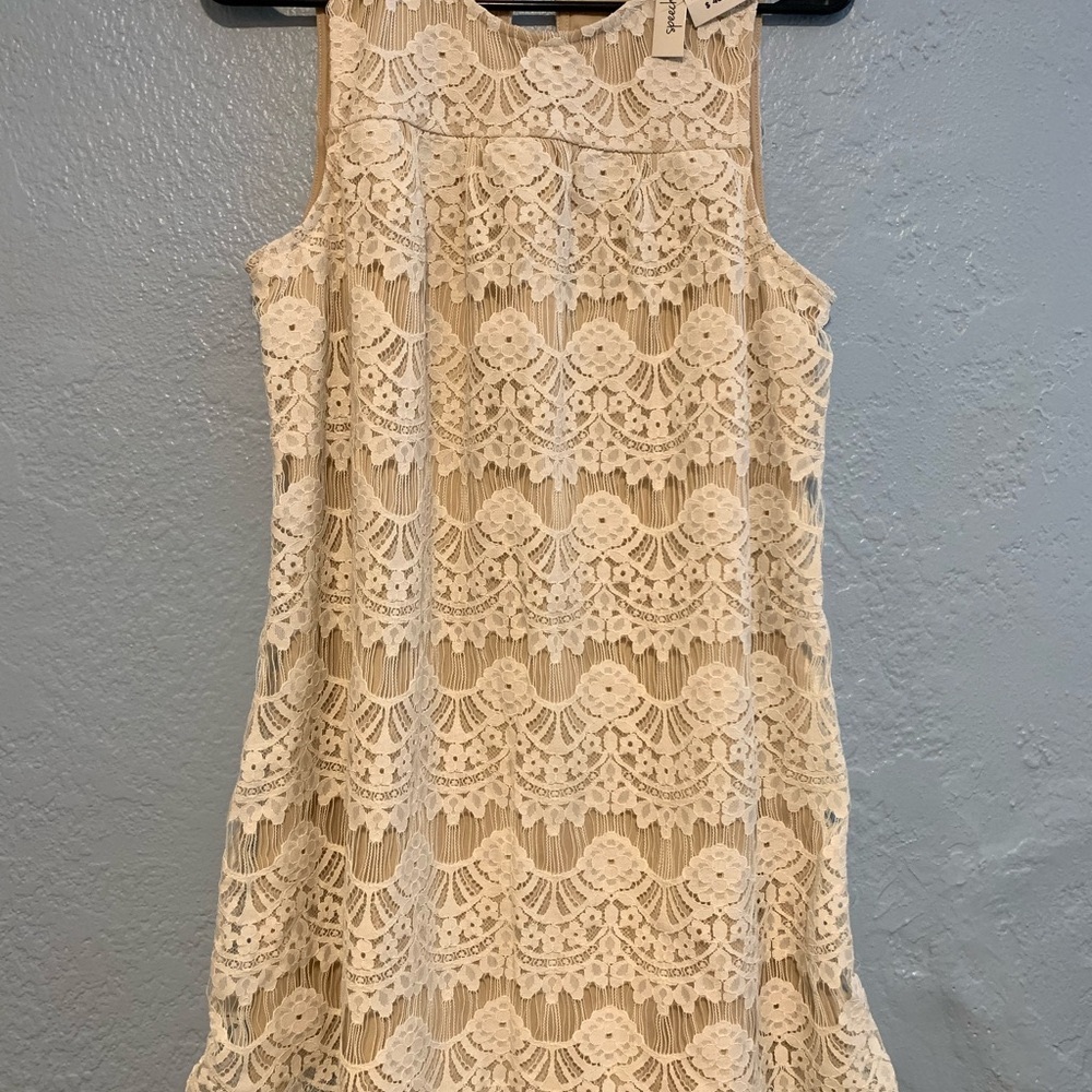 Chic Cream Mini Dress